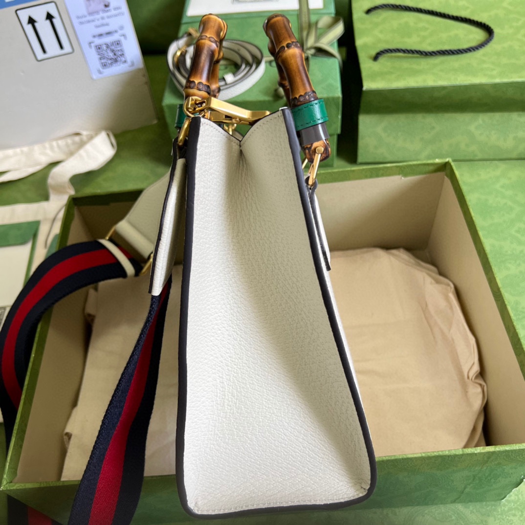 Gvc*1 diana small tote bag white 702721 - 27 x 24 x 11cm