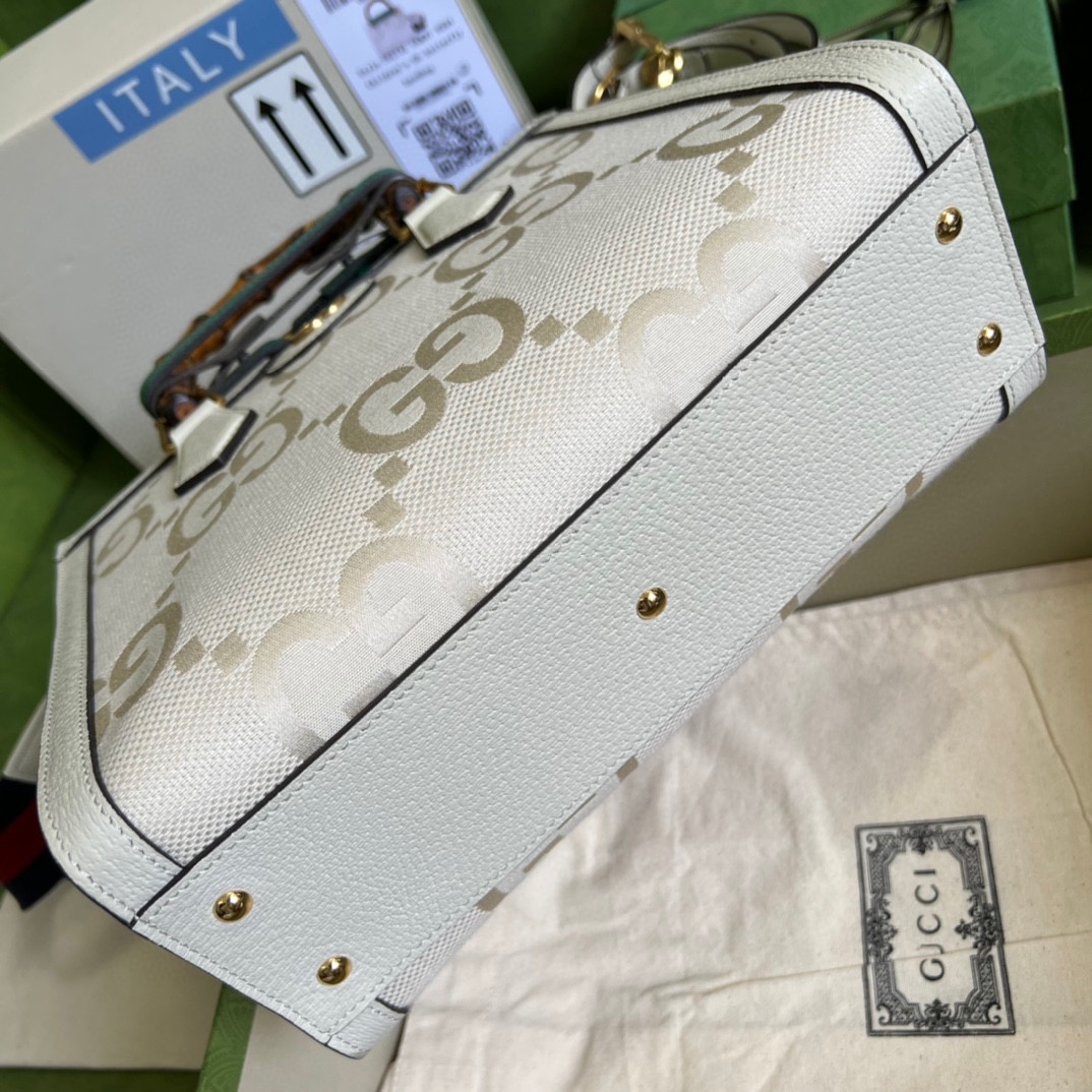 Gvc*1 diana small tote bag white 702721 - 27 x 24 x 11cm