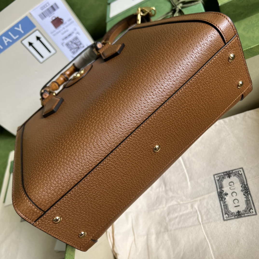 Gvc*1 diana medium tote bag cuir leather 678842 - 35 x 30 x 14cm