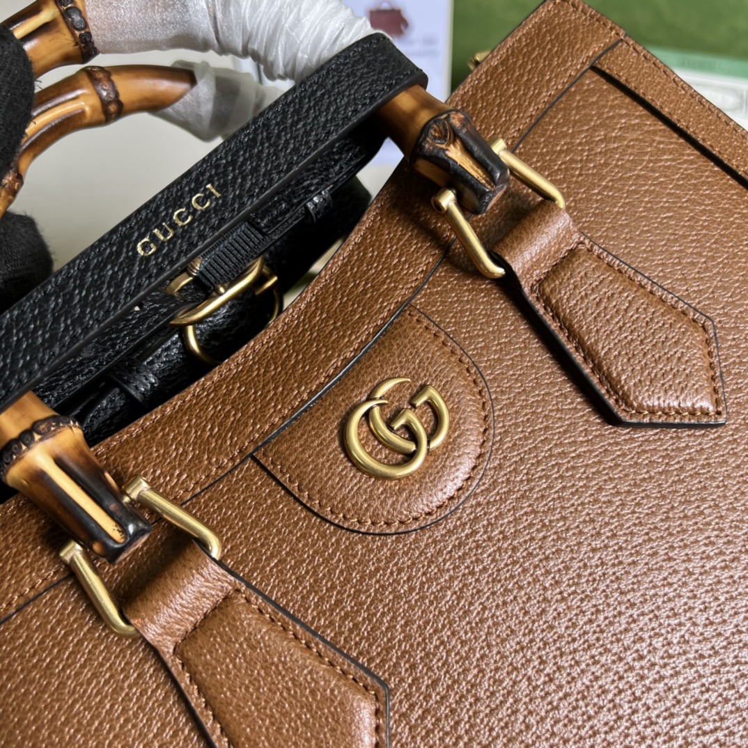 Gvc*1 diana medium tote bag cuir leather 678842 - 35 x 30 x 14cm