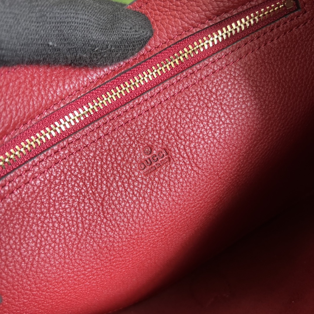 Gvc*1 jackie 1961 small natural grain bag red 636709- 27.5 x 19 x 4cm