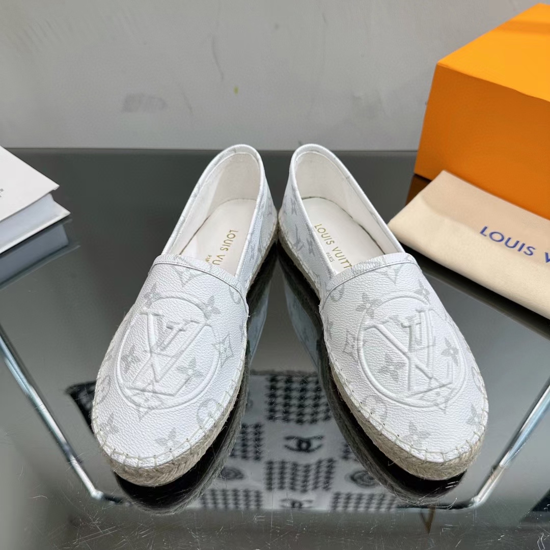 LV flat white shoes 35-42